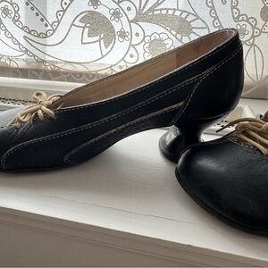 John Fluevog Black Flats Timeless Comfort